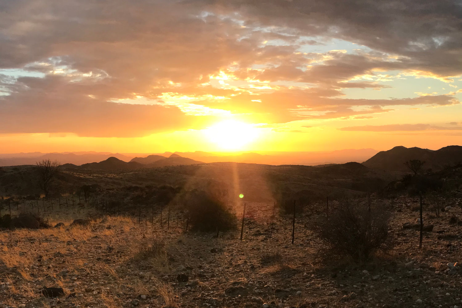 Sunset in Namibia