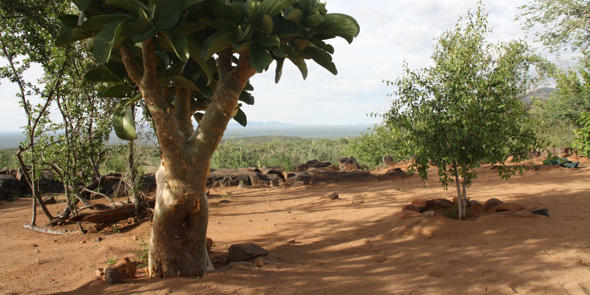 Camping site in the Erongo Plateau Camp