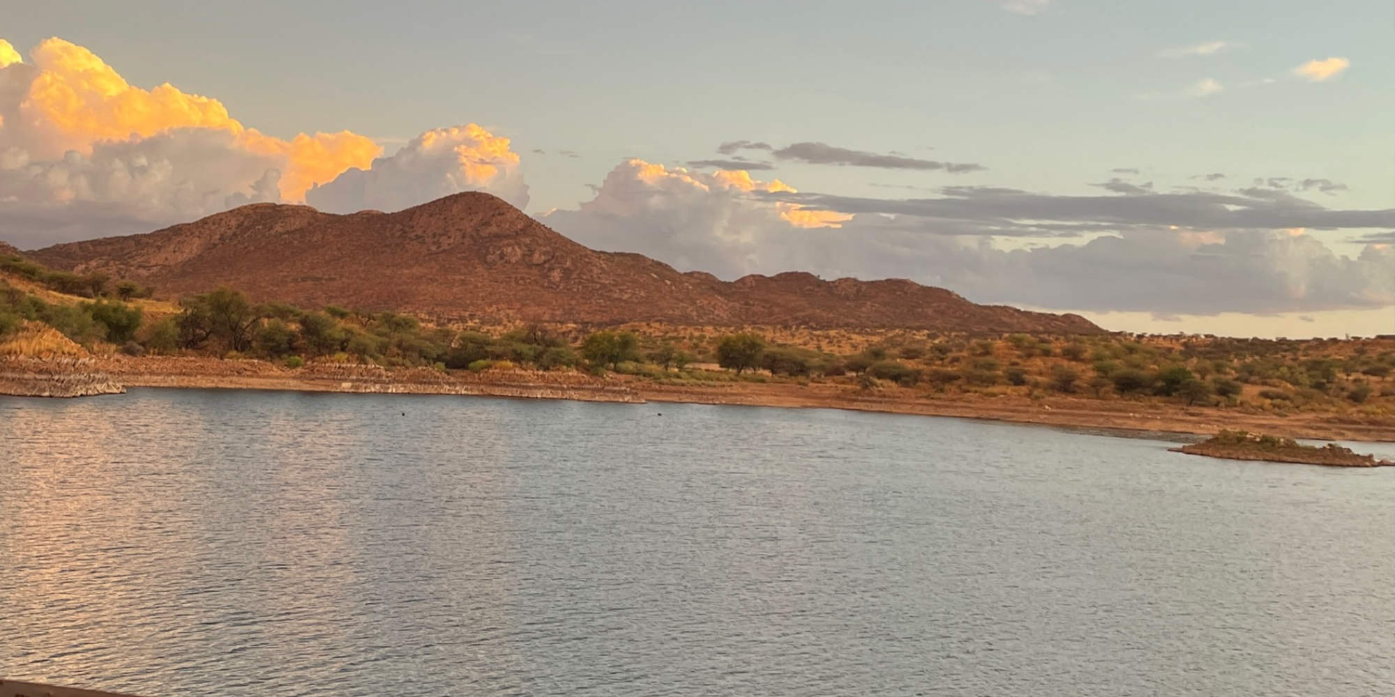 Lake Oanob at sunset